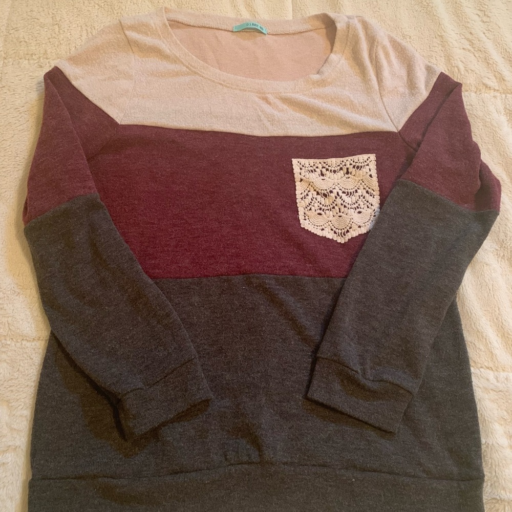Color block sweater